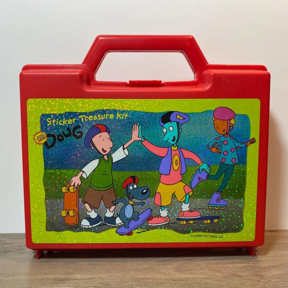 Doug Sticker Treasure Kit - Collector Case 1990s Collectible Prismatic